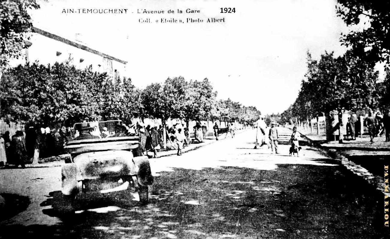 Ain-Temouchent - Avenue de la Gare - 1924.jpg